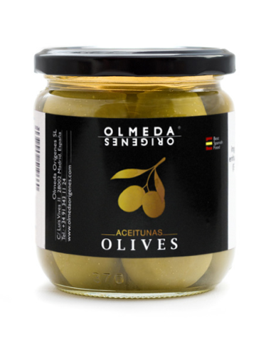 Olmeda Orígenes Aceitunas Gordal con hueso - Tarro 370 gr.