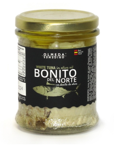 Olmeda Orígenes Bonito del Norte en Aceite de Oliva - Tarro 210 gr.