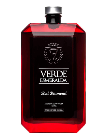 Verde Esmeralda Red Diamond Royal - Botella de vidrio 500 ml.