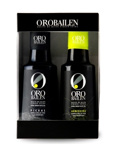 Oro Bailén Arbequina y Picual - Estuche con ventana 2x250 ml.