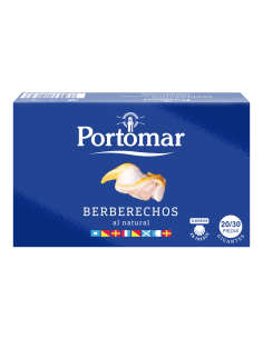 Portomar Berberechos al natural 20/30 piezas - Lata 111 gr.