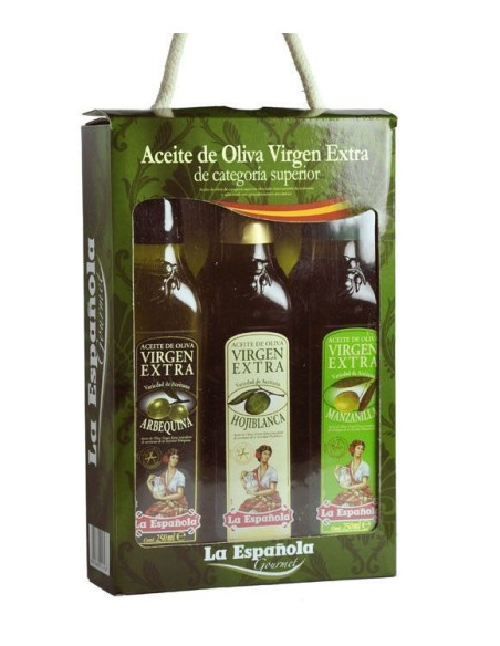 La Española gourmet - estuche 3 botellas vidrio 250 ml.