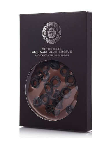 La Chinata Chocolate con aceitunas negras - Tableta 33 gr.