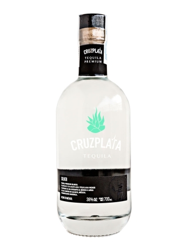Cruzplata Tequila Silver - Botella de vidrio 700 ml.