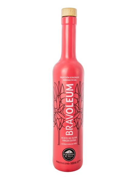 Bravoleum Picual Ecológico - Botella de vidrio 500 ml.