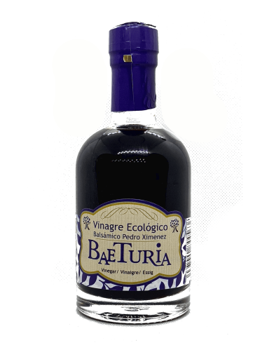 Baeturia Vinagre Ecológico Balsámico al Pedro Ximénez - Botella de vidrio 250 ml.