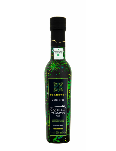 Castillo de Canena Arbequina con Plancton - Botella de vidrio 250 ml.