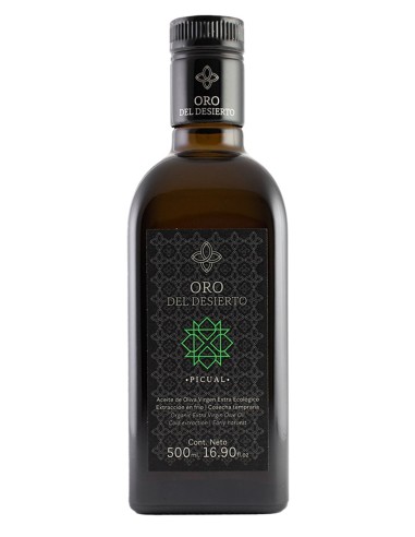 Oro del Desierto Picual - Frasca de vidrio 500 ml.