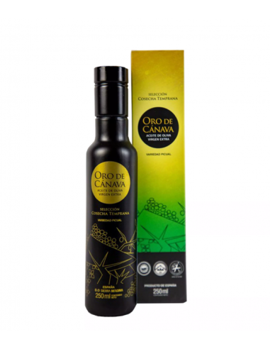 Oro de Cánava Selección Cosecha Temprana - Botella de vidrio 250 ml.