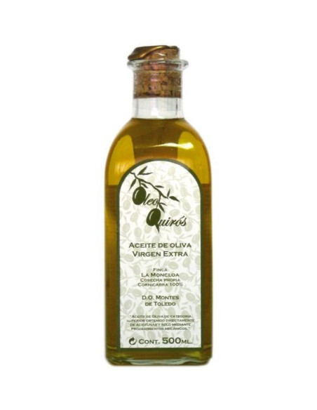 Oleo Quirós Cornicabra de 500 ml. - Frasca Vidrio 500 ml.