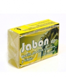 Jabón de aceite de oliva y limón - Pastilla 125 gr.