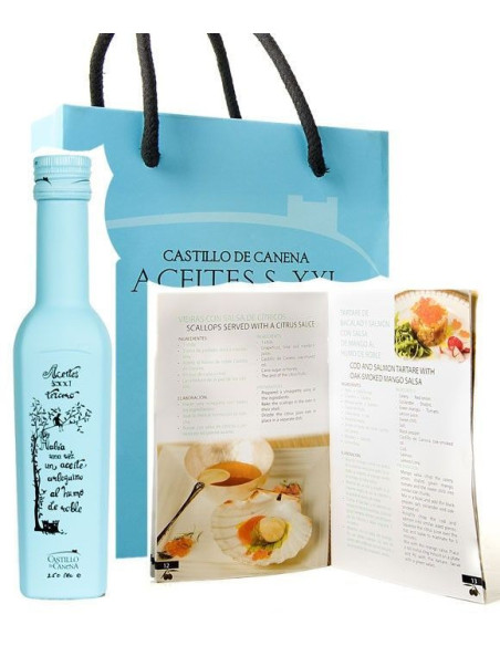 Castillo de Canena Ahumado - Bolsa regalo + catálogo de recetas