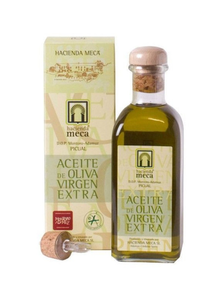 Hacienda Meca - frasca vidrio 500 ml. + estuche