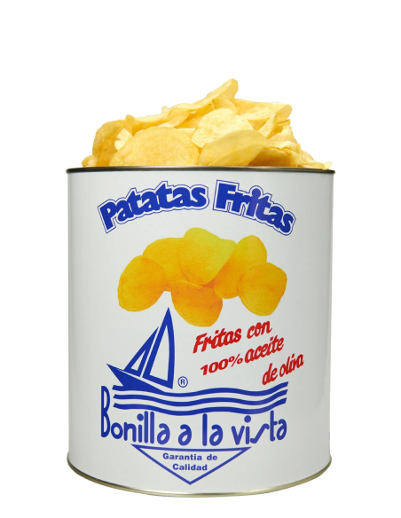 Bonilla a la Vista Chips mit Olivenöl Blechdose 275 gr.