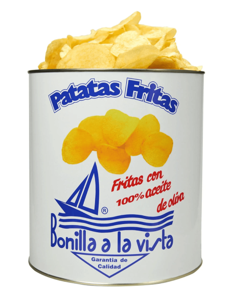 Bonilla a la Vista Chips with Olive Oil Tin 500 gr.