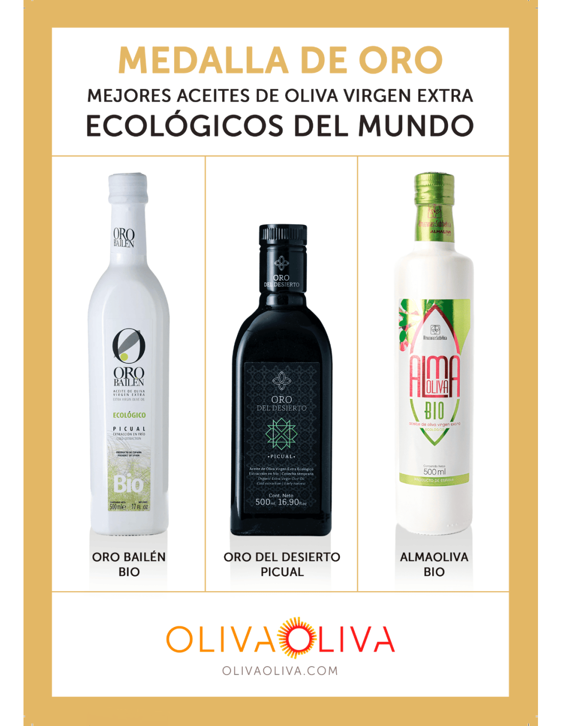 Medalla de Oro Mejores Aceites... Medalla de Oro Mejores Aceites...