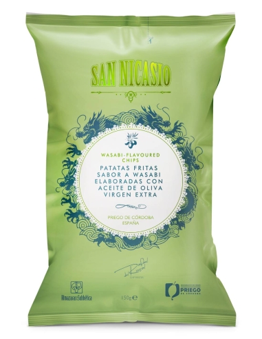 San Nicasio Chips mit Wasabi-Geschmack Beutel 150 gr. San Nicasio Chips mit Wasabi-Geschmack Beutel 150 gr.