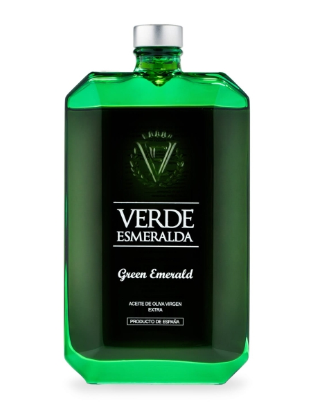 Verde Esmeralda Green Emerald Picual - Botella de vidrio 500 ml.