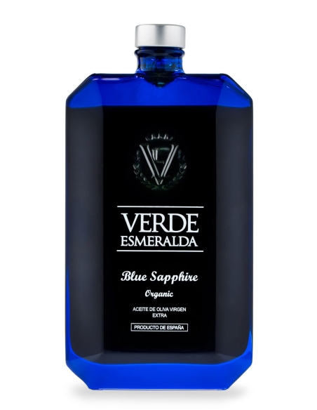 Verde Esmeralda Blue Sapphire Picual BIO - Bouteille en verre 500 ml.