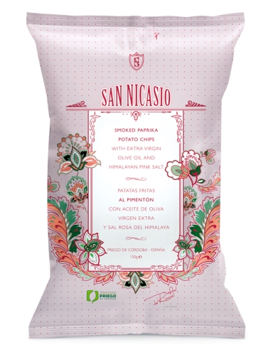 San Nicasio Patatas Fritas Pimentón de La Vera - Bolsa 150 gr.