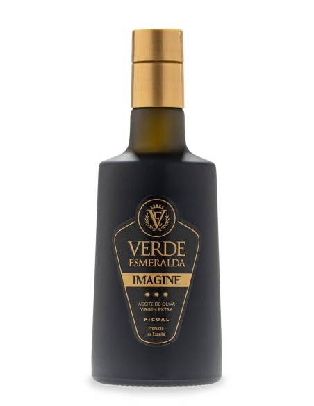 Verde Esmeralda Imagine Picual - Botella de vidrio 500 ml.