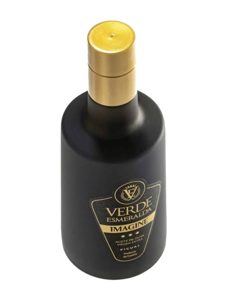 Verde Esmeralda Imagine Picual - Botella de vidrio 500 ml.