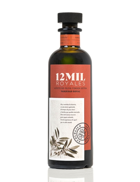 12MIL Royales AOVE Ecológico Royal Botella de vidrio 500 ml.