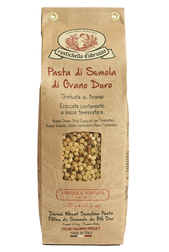 Rustichella d'Abruzzo fregola tostata - paquete 500 gr