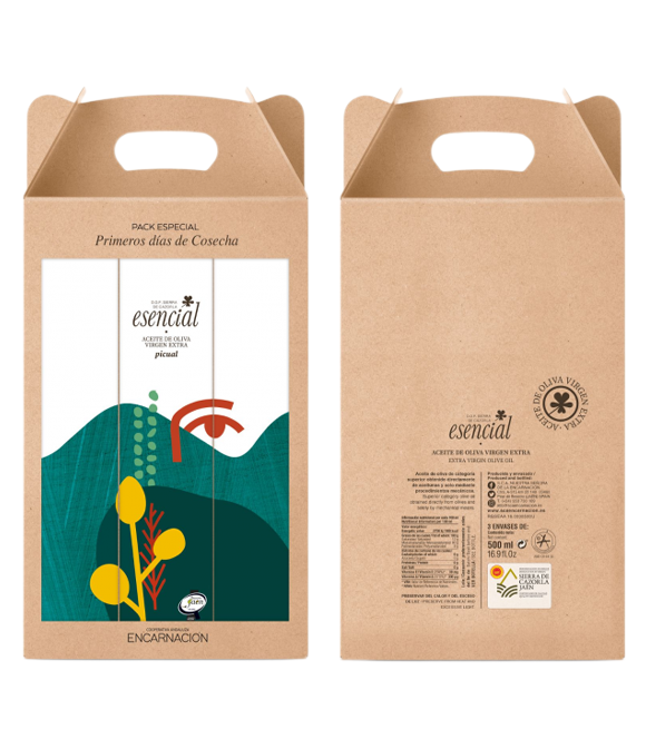 Esencial Verde Temprano Picual Serie Limitada - Estuche 3x500 ml