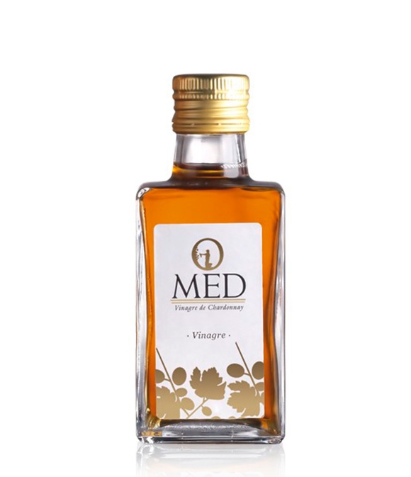 9x Omed Vinagre deque Chardonnay - Botella de Vidrio 250 ml