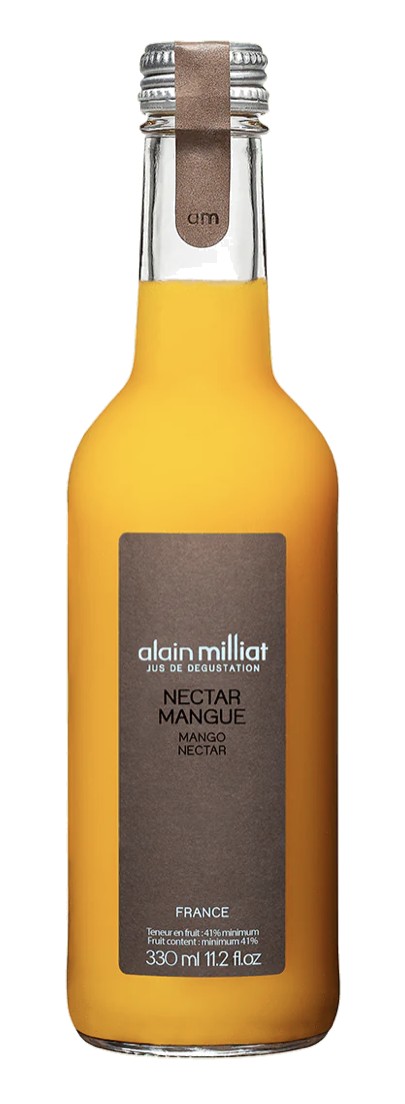 12x Alain Milliat Néctar de mango - Botella de vidrio 33 cl
